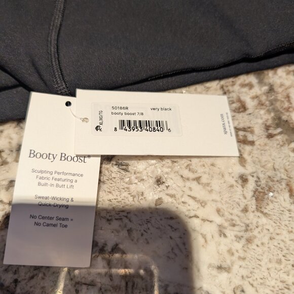 SPANX Booty Boost 7/8 Black Leggings XL - Picture 4 of 4